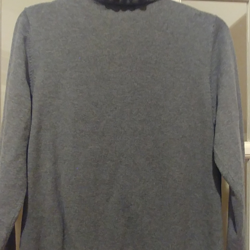Cardigan small ruffle at neckline - Picture 2 of 6